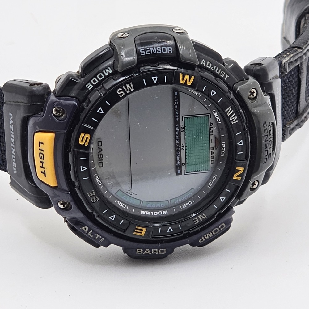 Casio Pathfinder 2271 PAG-40 Mens Watch 53mm Compass Altimeter Baro